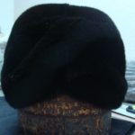 Женская шапка чалма из чёрной норки